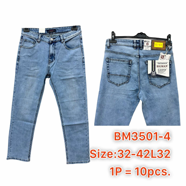 Spodnie męskie jeans Roz 32-42, 1 Kolor .Paczka 10 szt